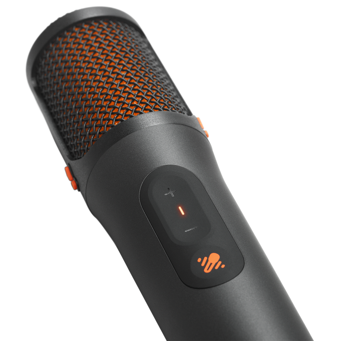 JBL EasySing Mics - Black - Two wireless AI-powered microphones with real-time vocal removal - Detailshot 1 image number null